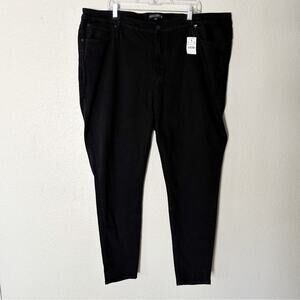 J. Crew Factory High-Rise Black‎ Skinny Jean Signature Stretch Size 37